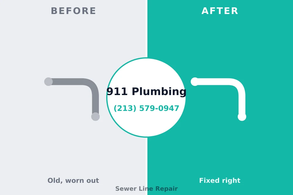 Before and after: plumbing repair Coal Run Village, KY